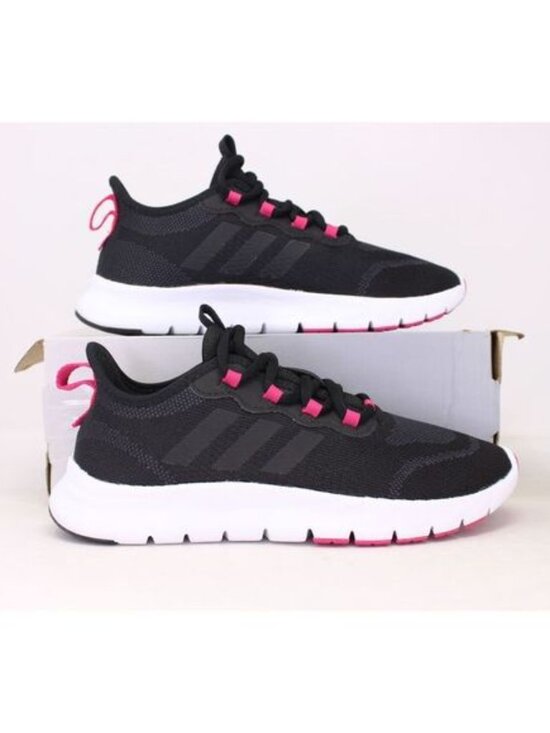 adidas Shoes - Adidas Women's Nario Move Running Shoes, Black Team Magenta